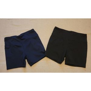 Womens Bundle of two Jockey athletic shorts size M blue & black